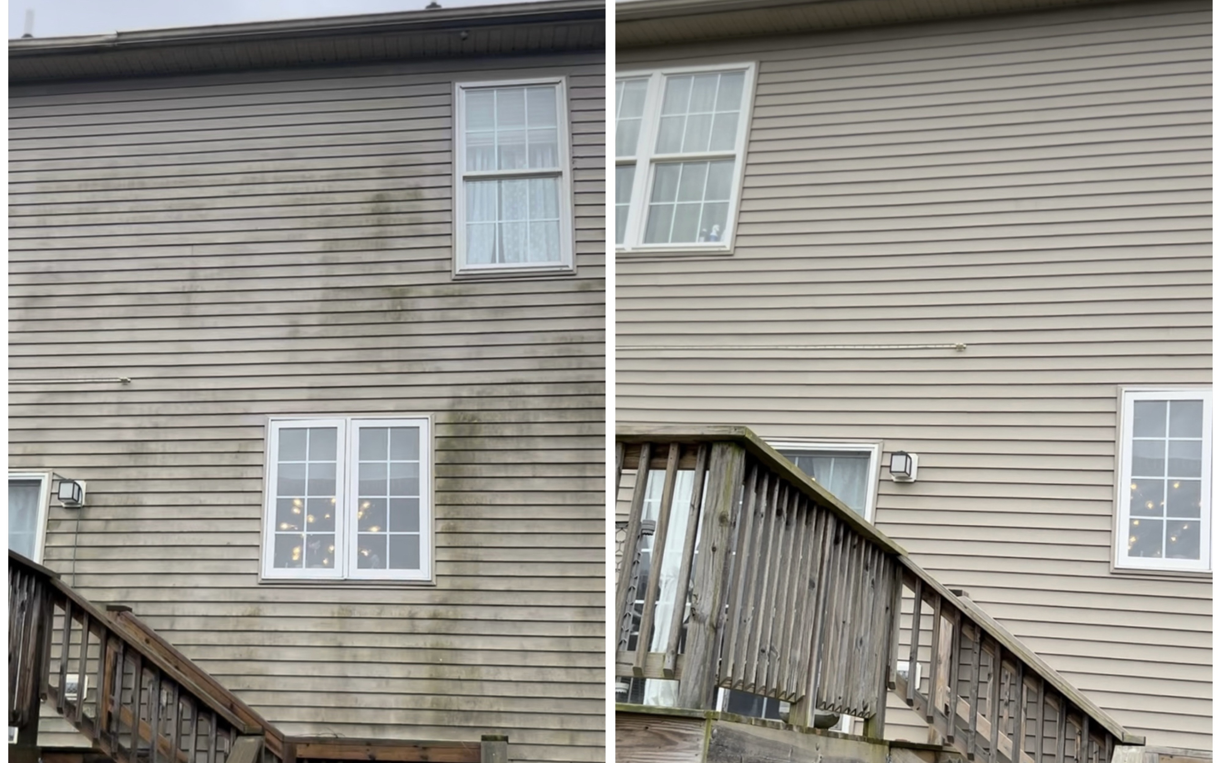 Power washing house siding in West Chester PA